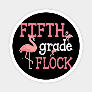 Flamingo 5th Fifth Grade Back To School Magnet